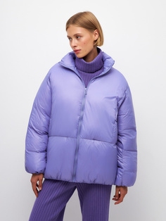 Дутая оверсайз куртка (фиолетовый, S) Sela