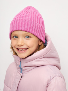 Базовая шапка-бини для девочек (розовый, 54) Sela