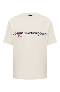 Хлопковая футболка Comme des Fuckdown