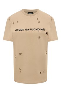 Хлопковая футболка Comme des Fuckdown