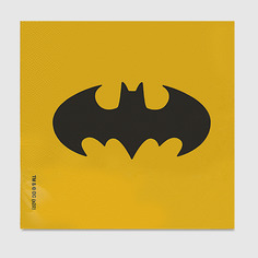Салфетки бумажные Batman желтые 33x33 см, 12 шт