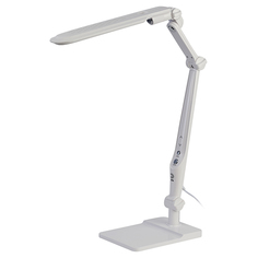 Настольные лампы для рабочего стола LED лампа настольная ЭРА на струбцине и с основанием LED 12Вт белая ERA