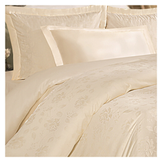 Комплекты Евро постельное белье евро MONA LIZA Royal сатин-жаккард 4 нав.50х70 и 70х70см молочное, арт.5439/04
