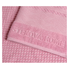 Полотенца полотенце махр. STENOVA HOME Surf 100х160см розовое, арт.16586 ПТХ-10403-3418