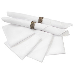 Полотенца, салфетки кухонные комплект салфеток 35х35см 6шт белый, арт.35-2193 Белый
