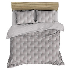 Комплекты 1,5-спальные постельное белье 1,5сп COTTONIKA Soft Geometry поплин 2 нав.50х70см, арт.Soft1,5_70763-1