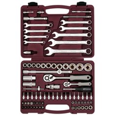 Набор слесарных инструментов Thorvik, UTS0082/12, 1/2", 1/4", кейс, 82 предмета