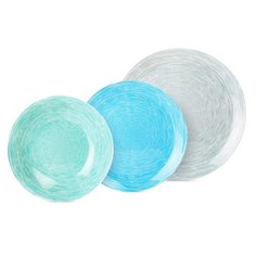 Сервиз столовый стекло, 18 предметов, на 6 персон, Luminarc, Brush Mania Mix & Mach, Q6027