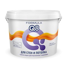 Краска воднодисперсионная, Formula Q8, интерьерная, матовая, 13 кг