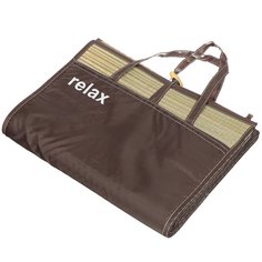 Коврик-сумка пляжный 180х90 см, солома, с ручками, закрытие ремнем и пуговицей, FM-23