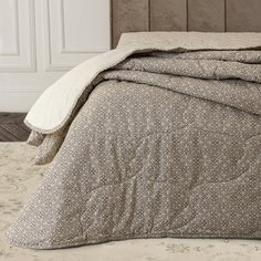 Одеяло 2-спальное, 172х205 см, Медовое, волокно хлопковое, 200 г/м2, летнее, чехол 100% хлопок, кант, Kariguz