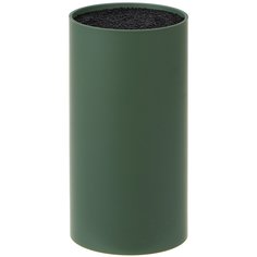 Подставка для ножей, пластик, цилиндр, 11х11х22 см, зеленая, Y4-6208