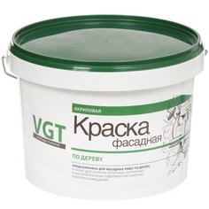 Краска воднодисперсионная, VGT, фасадная по дереву, 3 л