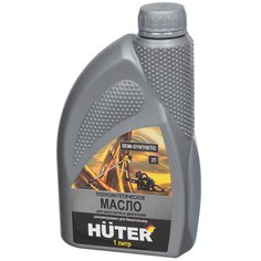 Масло машинное полусинтетическое, для двухтактного двигателя, Huter, 1 л, 73/8/3/2