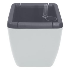 Горшок для цветов пластик, 5 л, автополив, с внутренней вставкой 2.2л, утренний туман, InGreen, Munchev, IG622411025