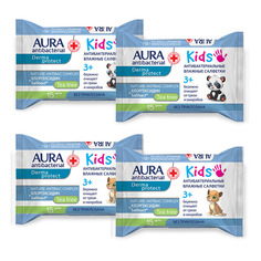 ANTIBACTERIAL KIDS Влажные салфетки детские Aura