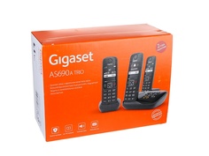 Радиотелефон Gigaset AS690A Trio RUS Black