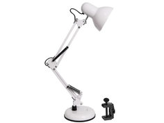 Настольная лампа Трансвит МТ2001 А/С на основании + струбцине White