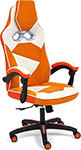 Игровое компьютерное кресло Tetchair ARENA флок/ткань молочный/оранжевый 4/18/07 (14286)