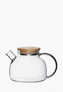 Чайник заварочный Lucky с бамбуковой крышкой, 600 мл