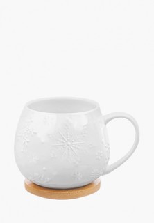 Кружка Elan Gallery 400 мл Снежинки