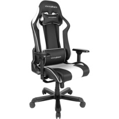 Компьютерное кресло DXRacer King чёрно-белое OH/K99/NW