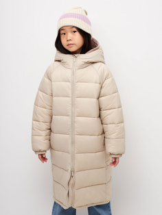 пальто для девочек (бежевый, 140) Sela