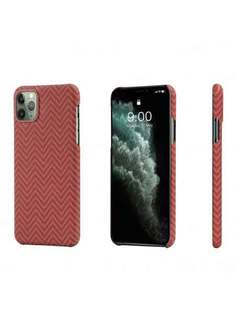 Чехол Pitaka MagEZ Case черно-оранжевый в полоску для iPhone 11 Pro Max KI1107M