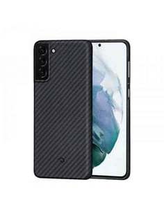 Чехол Pitaka MagEZ Case черно-серый в полоску для Samsung S21+ KS2101S