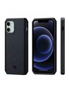 Чехол Pitaka MagEZ Case черно-серый в полоску для iPhone 12 Mini KI1201MMP