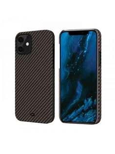 Чехол Pitaka MagEZ Case черно-зеленый в полоску для iPhone 12 Mini KI1206