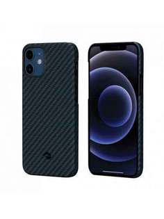 Чехол Pitaka MagEZ Case черно-зеленый в полоску для iPhone 12 Mini KI1208