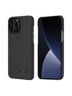 Чехол Pitaka MagEZ Case черно-серый в полоску для iPhone 13 Pro KI1301P