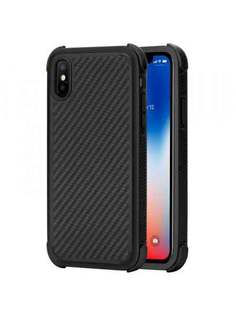 Чехол Pitaka MagEZ Case черно-серый в полоску для iPhone X KI8001XP