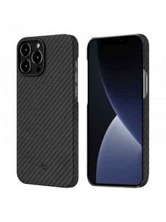 Чехол Pitaka MagEZ Case черно-серый в полоску для iPhone 13 Pro Max KI1301PM