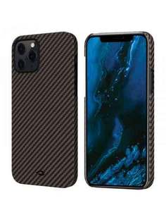 Чехол Pitaka MagEZ Case черно-зеленый в полоску для iPhone 12 Pro Max KI1206PM