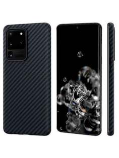 Чехол Pitaka MagEZ Case черно-серый в полоску для Samsung S20 Ultra KS2001U