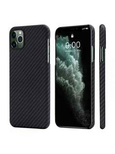 Чехол Pitaka MagEZ Case черно-серый в полоску для iPhone 11 Pro KI1101