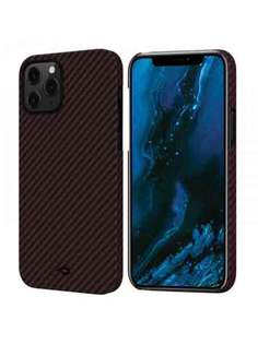 Чехол Pitaka MagEZ Case черно-красный в полоску для iPhone 12 Pro Max KI1203PM