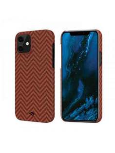 Чехол Pitaka MagEZ Case черно-оранжевый в полоску для iPhone 12 Mini KI1207