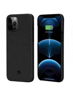 Чехол Pitaka MagEZ Case черно-серый шахматное плетение iPhone 12 Pro Max KI1202PM