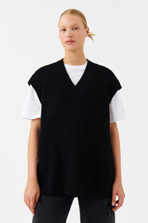 джемпер женский Жилет oversize толстой вязки Befree