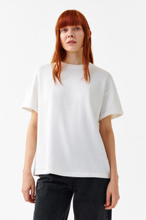 джемпер женский Футболка свободная однотонная из футера Befree