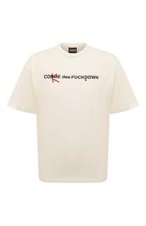 Хлопковая футболка Comme des Fuckdown
