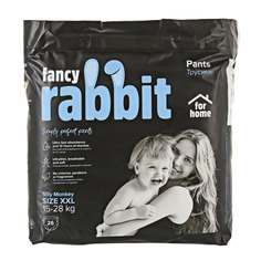 Трусики-подгузники детские Fancy Rabbit Home XXL 15-28 кг 26 шт