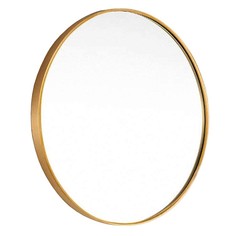 Зеркала зеркало круглое ROLLAND D-600мм в металлической раме золото
