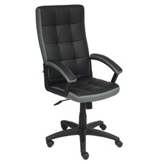 Кресла офисные кресло офисное TRENDY кож.зам/ткань черный/серый