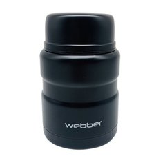 Термос пищевой, нержавеющая сталь, 0.5 л, широкая горловина, Webber, колба нержавеющая сталь, с ложкой, SSV-0500/25N