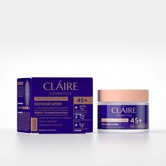 Крем для лица, Claire Cosmetics, Collagen Active Pro, ночной, 45+, 50 мл