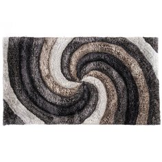 Ковер интерьерный 0.6х1.1 м, Silvano, Шегги, прямоугольный, черный, серый, PSR-5081